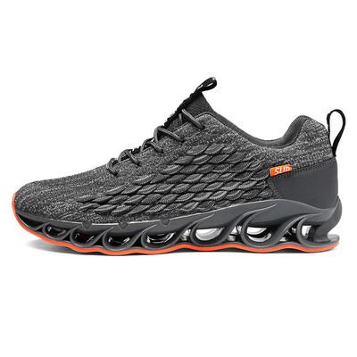 

Flying woven mens shoes Breathable mesh sneakers male scales knife mens running shoes