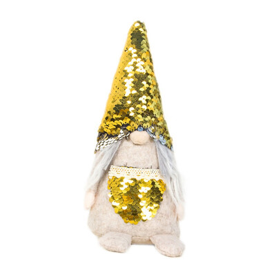 

NEW Plush Gnome Doll With Sequins HatPocket Swedish Christmas Santa Nordic Elf Figurine Ornament Home Holiday Decorations