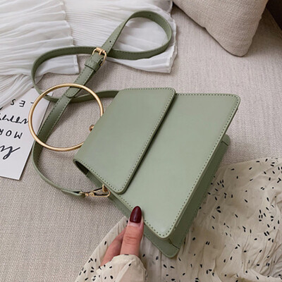 

Tailored Women Retro Geometric Leather Crossbody Bags Handle Bags Chain Shoulder Bags