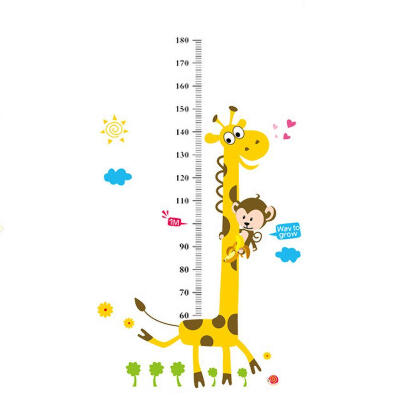 

PVC Removable Giraffe Height Wall Sticker Kids Bedroom Decals Decoration