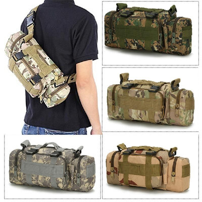 

Multi-functional Camouflage Tactic Waist Bag Crossbody Pack Pouch Shoulder Belt Range Bag Outdoor Sports Hiking Cycling Fishing