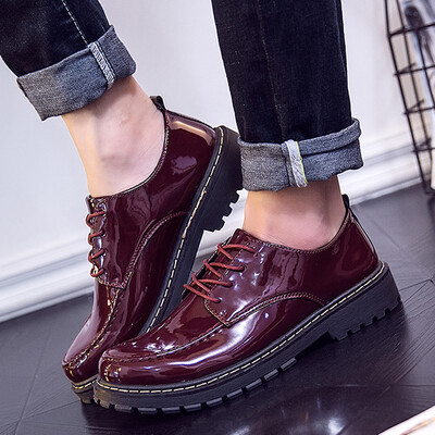 

Autumn Martin mens casual shoes tooling big head tide shoes Korean version of the trend of wild England students youth mens shoes