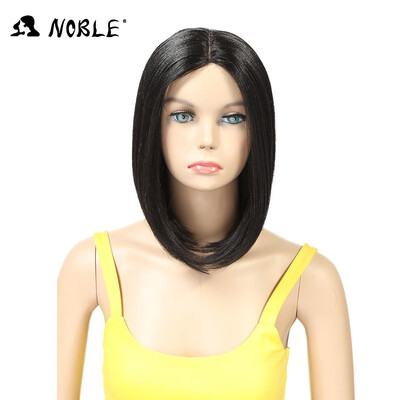 

Noble Hair Lace Wig High Temperature 12 Inch 1B Color Short Straight Wigs For Women Synthetic Wigs Free Shipping