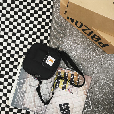 

Broadband oblique Bag Lady Baitao ins small bag Korean version of Japanese Menchao brand Street hip-hop one-shoulder bag jumping D