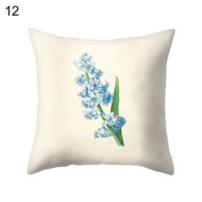 

Fresh Flower Leaf Pillow Case Cushion Cover Sofa Bed Car Cafe Office Decoration