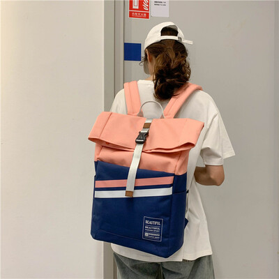 

Junior high school girl bf wind ancient feeling bag Korean Harajuku ulzzang high school student ins wave backpack