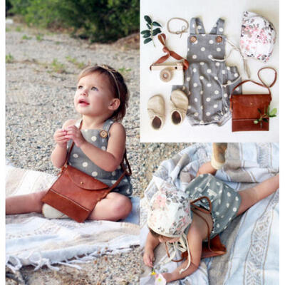

US Stock Summer Newborn Baby Girls Backless Dot Romper Jumpsuit Bodysuit Outfits