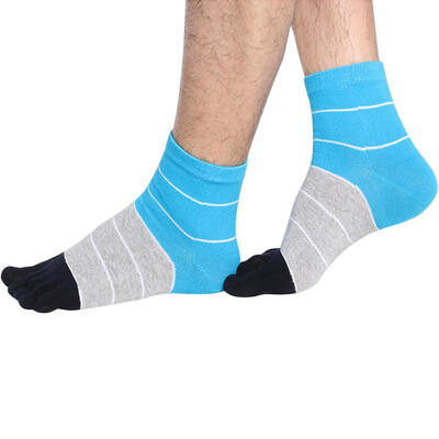 

1 Pair Mens Casual Five Fingers Toes Comfortable Sports Soft Cotton Boat Socks