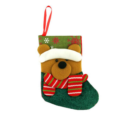 

〖Follure〗1pcs Christmas Mini Christmas Stockings Socks Decorations Socks Stocking Bag
