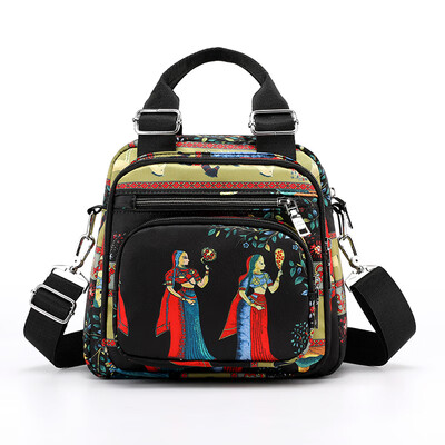 

Fashion Shoulder Bag Nylon Oxford Cloth Handbag Single Shoulder Slant Bag Printing Multipurpose Backpack Canvas