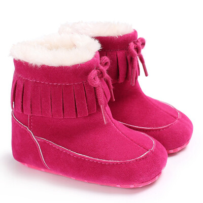 

Fashion Toddler Girls Cut Bowknot Warm Shoes Baby Girls Autumn Winter Shoesborns First Walker Fashion Snow Boots