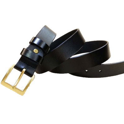 

The first layer of cowhide leather simple pants belt mens imports 30 inch three Korean version of the casual belt allo