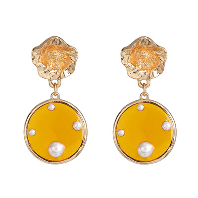 

Fashion cute pearl Crystal Dangle Drop Earrings Women Hanging Earrings Girls Indian Bridal Party Statement Jewelry Wholesale