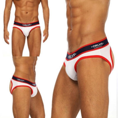 

Men&39s Cotton Underwear Briefs Bulge Underpants Backless Thongs  L XL XXL
