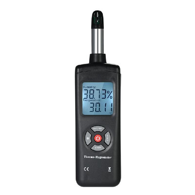 

Digital LCD Thermo-Hygrometer Thermometer Hygrometer Temperature & Humidity Meter Psychrometer Wet Bulb Dew Point Temperature Dete