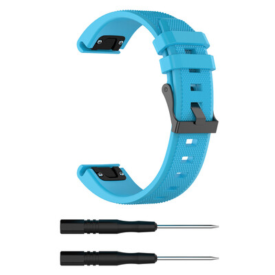 

〖Follure〗for Garmin Fenix 5 Plus Band Easy Fit 22mm Width Soft Silicone Watch Strap AG