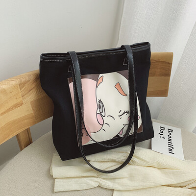 

Ins overheated bag summer shopping bag new 2019 single shoulder slant bag for women canvas bag bag