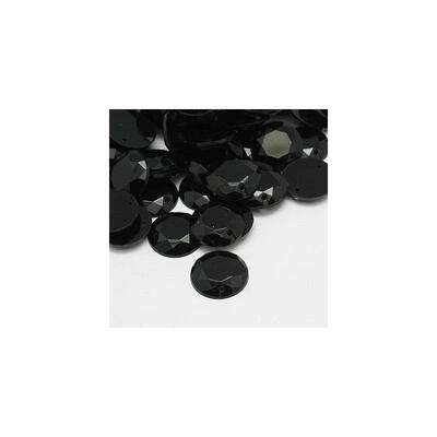 

Sew on Rhinestone Imitation Taiwan Acrylic Rhinestone Two Holes Garments Accessories Faceted Half Round Black 16x45mm Hol