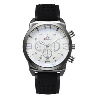 

Men Leisure Fashion Business Quartz Watch Leather Strap Analog Wristwatch