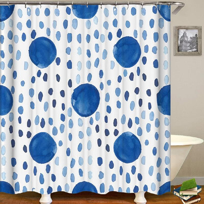 

Shower Curtain Fresh Style Blackout Curtains Waterproof Mildew-proof Bathroom Curtain 71"x71