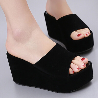 

Rose Womens Summer Open Toe Wedges Slippers Beach Walk Shoes Sandals Casual Shoes