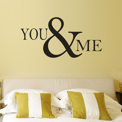 

〖Follure〗You&Me Removable Art Vinyl Mural Home Room Decor Wall Stickers