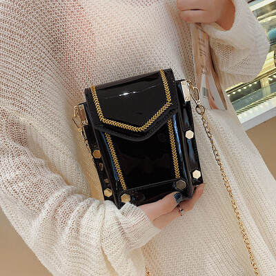 

Advanced sense bag foreign air bag new 2019 fashion texture Messenger bag wild ins one shoulder chain bag