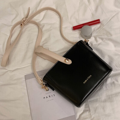 

Spring&summer bag female 2019 new Korean fashion wild casual retro texture hand strap shoulder slung bucket bag