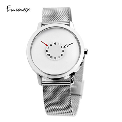 

Festival gift Enmex subverts the creative perspective of the second hand watch handstand hands simple watch