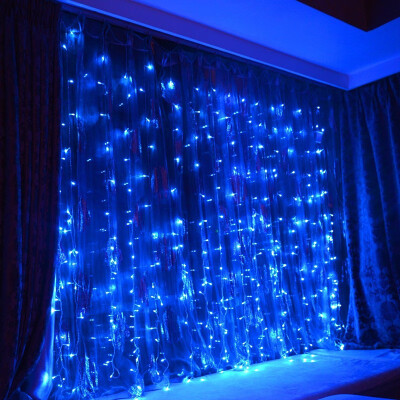 

KWB LED Window Curtain Icicle Lights 300 LED String Fairy Lights 11811 x 11811 Inch 8 Modes White Christma