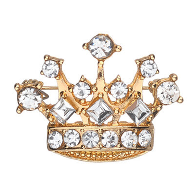 

Mode Style Cute Crown Brooch Rhinestone Crystal Breastpin Collar Pin Womens Jewelry Cloth Decoration Brooches For Woman Gift