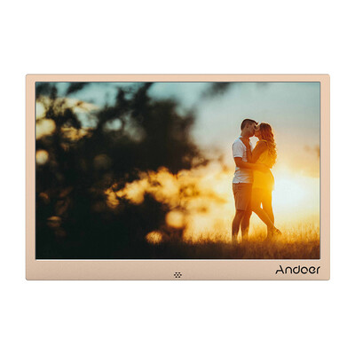 

Andoer 13inch LED Digital Photo Frame 1280 800 Resolution Support 1080P Video Random Play Aluminum Alloy with Remote Control Chr