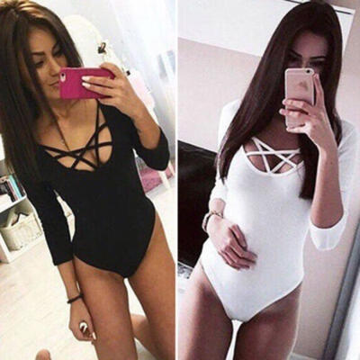 

Fantastic Women&39s Sleeveless Top V Neck Bodysuit Leotard Camisole Vest Jumpsuits
