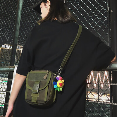 

Tailored Unisex Fashion Canvas Work Clothes Bag Shoulder Hip Hop Street Bag Casual Bag