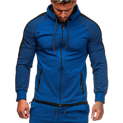 

Mens Hoodie Sweatshirt Men Hooded Jumper Pullover Long Sleeve Zip Tops Outwear