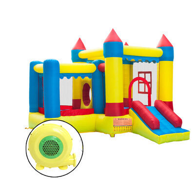 

Ktaxon Inflatable Crayon Bounce House Castle Jumper Moonwalk Bouncer with 480watt Blower