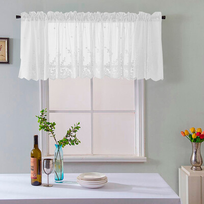 

Gobestart Woven Textured Valance For Bathroom Water Repellent Window Covering