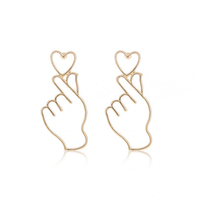 

European Simple Geometric Metal Round Earrings for Women Leaf Flower Earrings Pendientes Wedding Jewelry Ethnic Party Wholesale