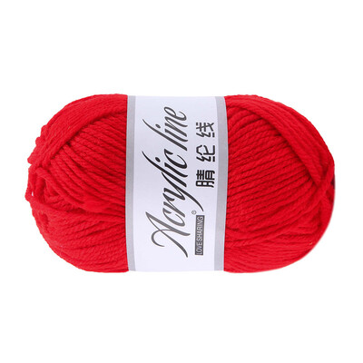 

Toponeto 50g Chunky Wool Roving Scarf Knit Wool Yarn Thickness Warm Hat Household A