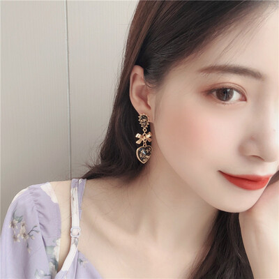 

2019 latest design brand color flower earrings generous minimalist temperament fashion summer gift Korean earrings for women