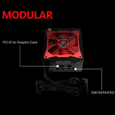 

1STPLAYER PS-500AXBM 500W Computer Power Supply Active PFC Desktop Gaming PSU 140MM Fan EU Plug Black