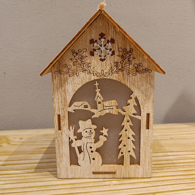 

〖Follure〗Christmas Ornaments Glowing Cabin Hotel Bar Window Display DIY Christmas tree