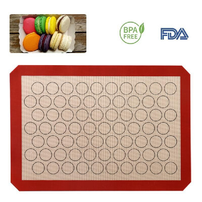 

Reusable Silicone Macaron Baking Mats Half Sheet Liners Non Stick for Bake Pans Macaron Bread Cookie Bun