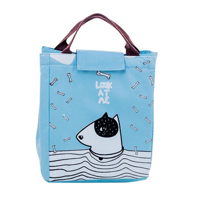 

Cartoon Dog Cat Thermal Insulated Lunch Box Pouch Fruit Container Picnic Bag