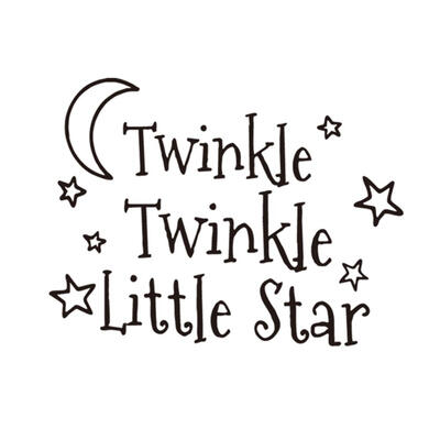 

Twinkle Little Star PVC Removable Waterproof Wall Sticker Bedroom Decals