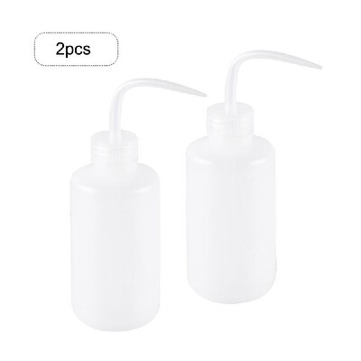 

250ml Portable White Curved Mouth Diffuser Dispenser Safety Wash Bottle Watering Tools Squeeze Bottle Experimental Solvent Bottle