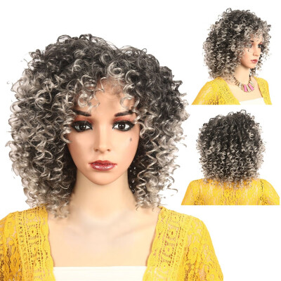 

〖Follure〗High Temperature Silk Breathable Rose Net Long Curly Hair Explosion Head Wig