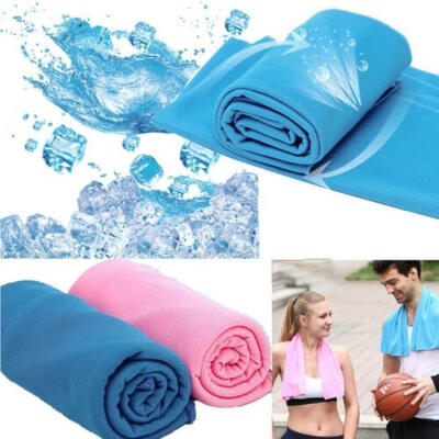 

Hot Fitness Dry Cooling Sports Face Iced Sweat Towel for Gym Travel Camping Swimming