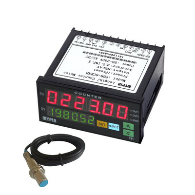 

MYPIN FH8-6CRNB 6 Digital Counter with Proximity Switch Sensor NPN Mini Electronic Length Batch Meter