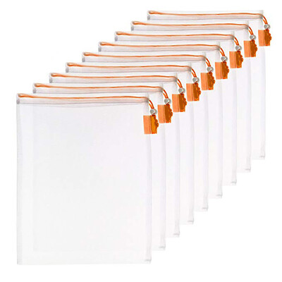 

Toponeto 9pcs Reusable Produce Bags Washable Bags Shopping Vegetable Fruit Toys Storage